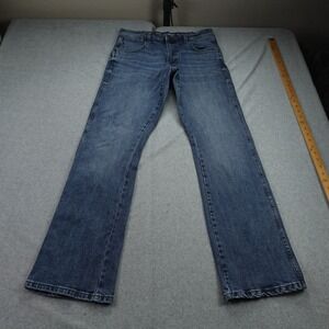 Wrangler Jeans Mens 30x32 Blue Retro Relaxed Boot Western Cowboy Denim